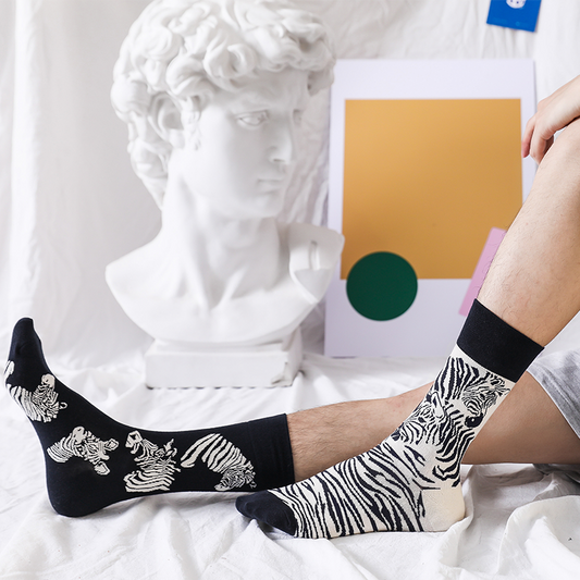 Zebra Stride Sock - TheSockWave