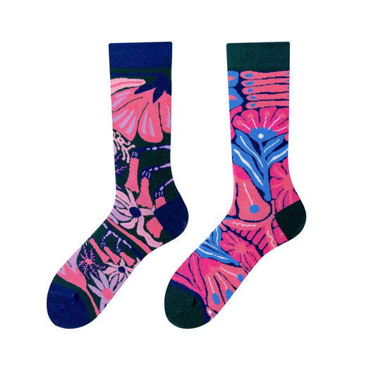 Retro Floral Sock - TheSockWave