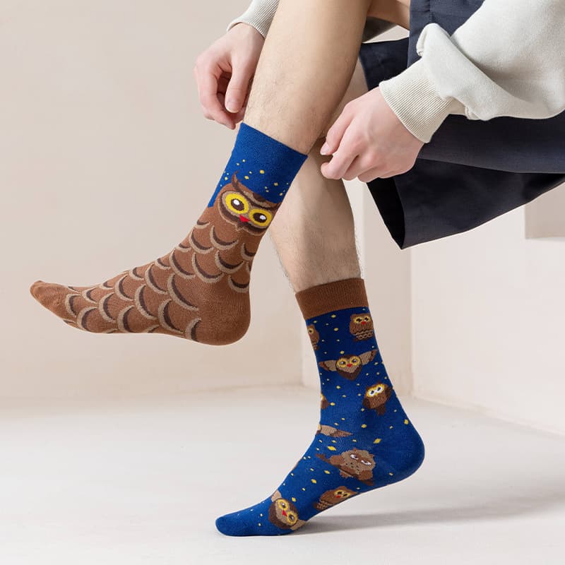 Starry Owl Sock - TheSockWave
