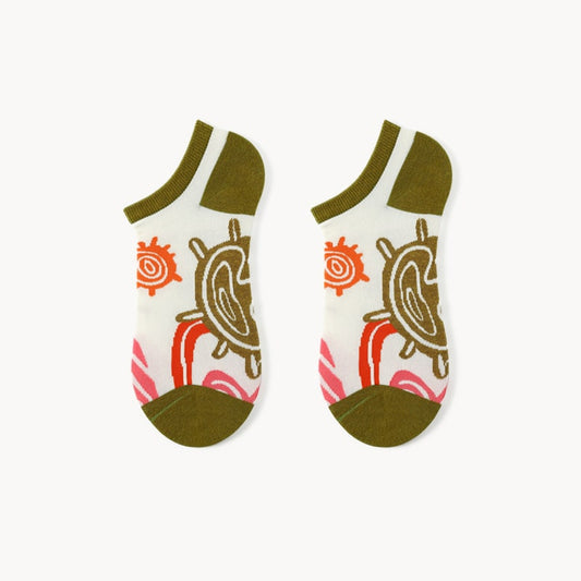 Abstract Blossom Sock - TheSockWave