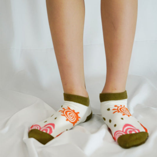 Abstract Blossom Sock - TheSockWave
