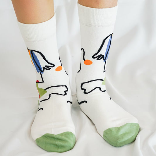 Abstract Square Face Sock - TheSockWave