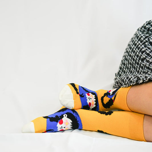 Blushing Petal-Eyed Girl Sock - TheSockWave