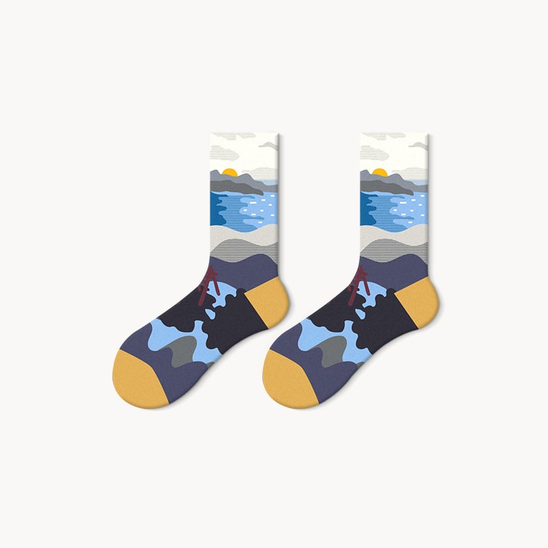 Calm Scenery Sock - TheSockWave