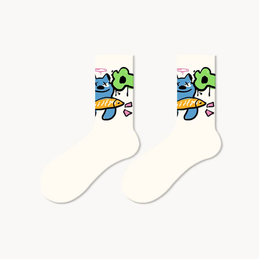 Doodle Bear Sock - TheSockWave