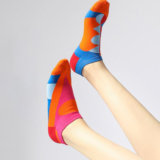 Geometric Patchwork Sock - TheSockWave