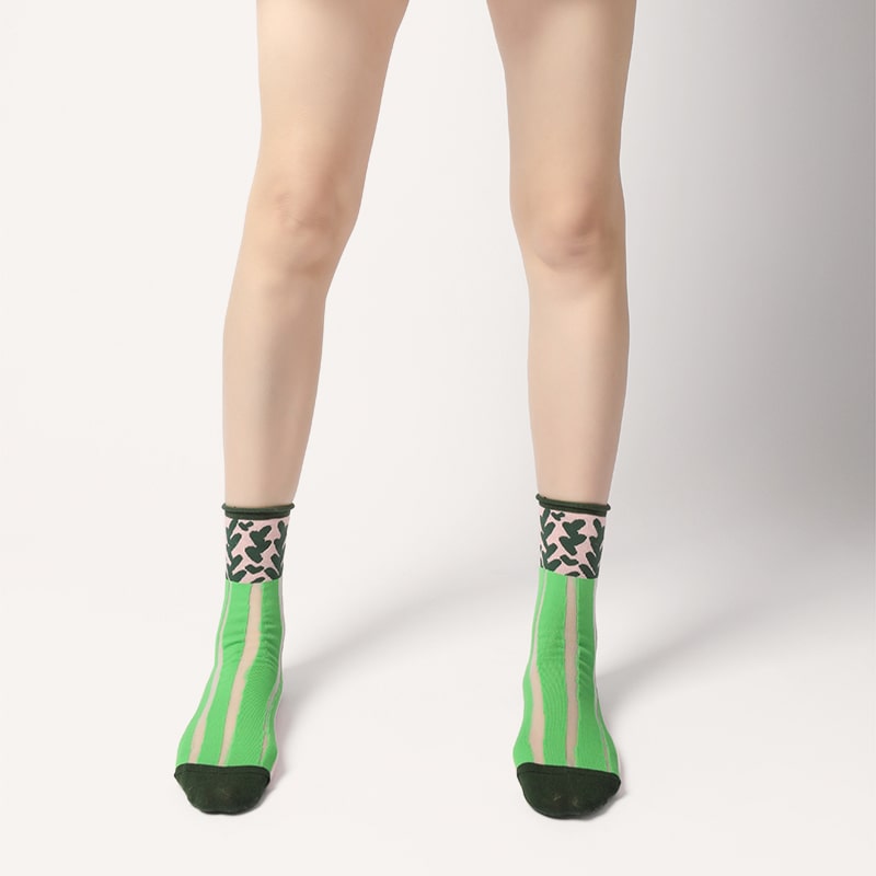 Green Shrub Stockings - TheSockWave