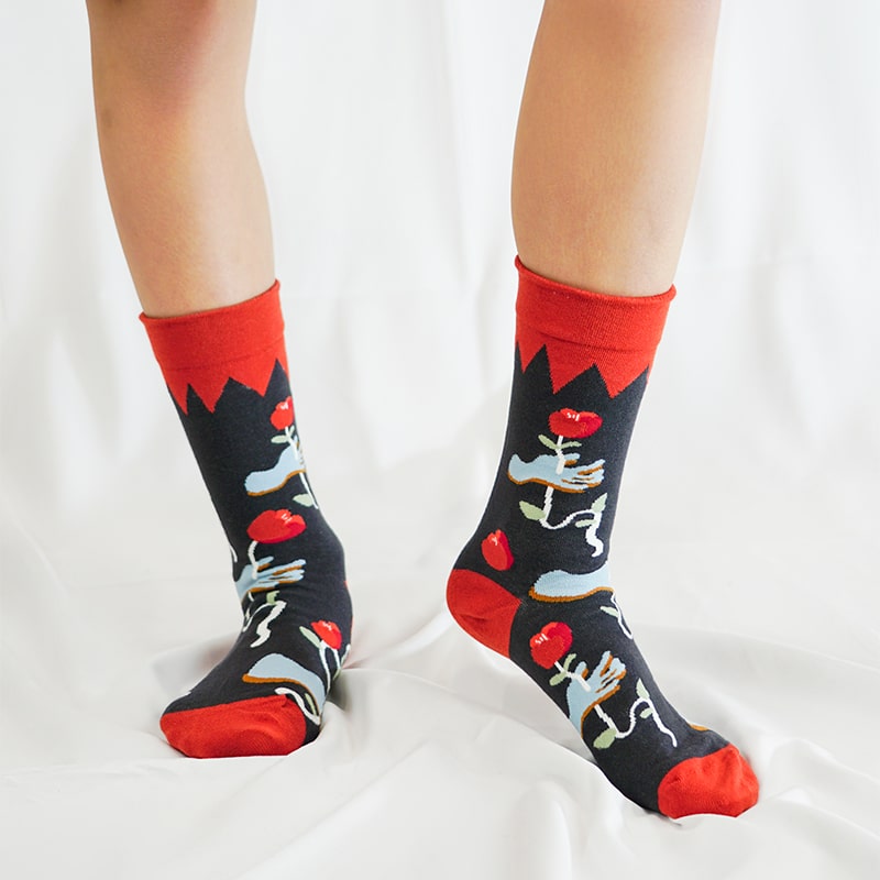 Hands of Roses Sock - TheSockWave