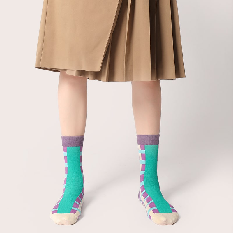 Lavender Lattice Sock - TheSockWave