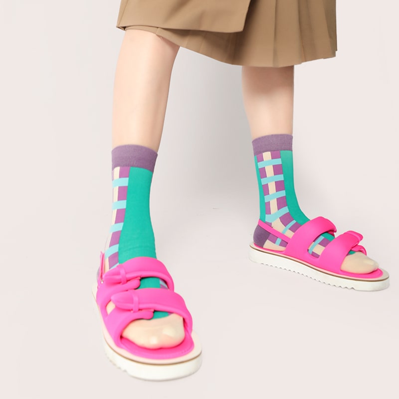 Lavender Lattice Sock - TheSockWave