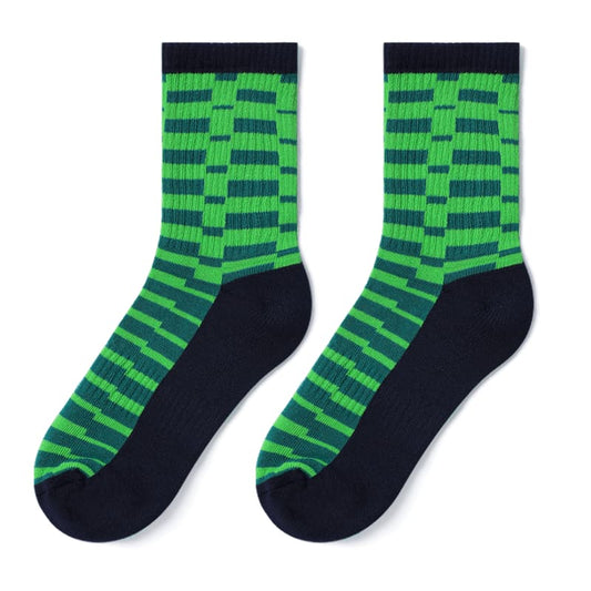 Green Striped Socks - TheSockWave