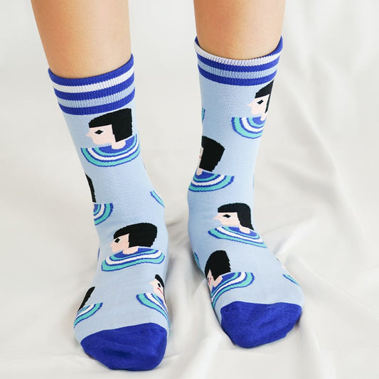 Nautical Girl Sock - TheSockWave