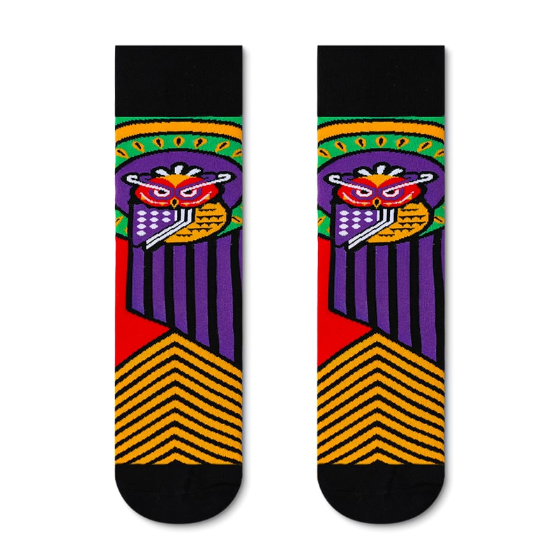 Owl Ethnic Sock - TheSockWave