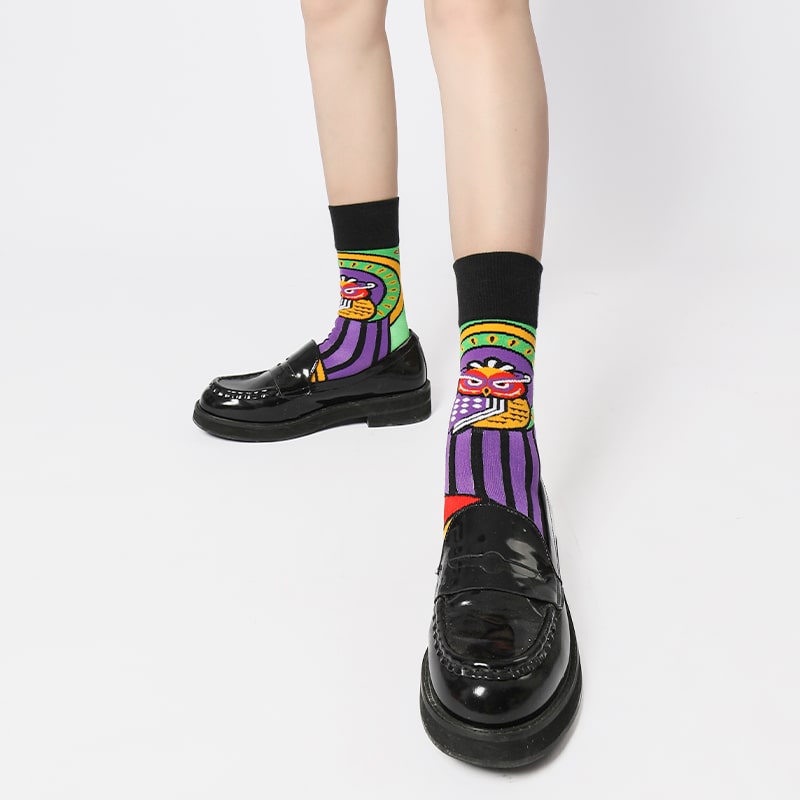 Owl Ethnic Sock - TheSockWave