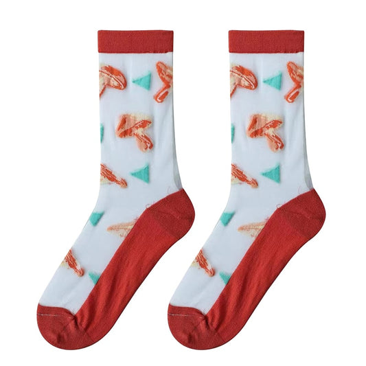 Red Mushroom Stockings - TheSockWave