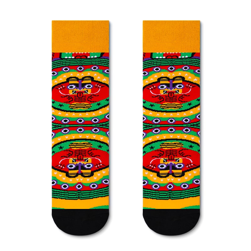 Red Prawn Festival Sock - TheSockWave