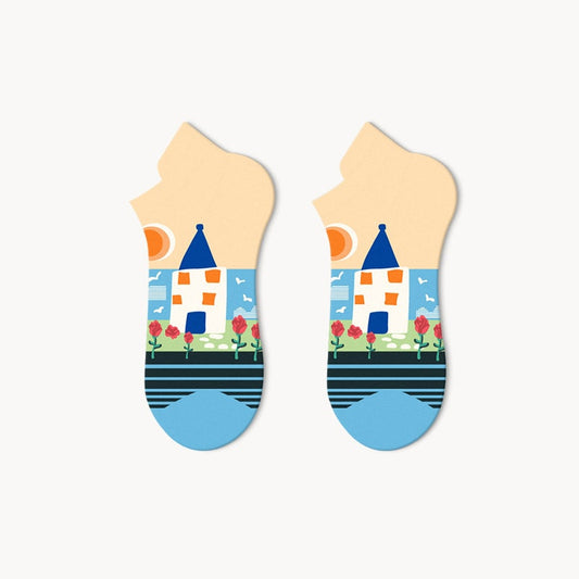 Sunny Village Sock - TheSockWave