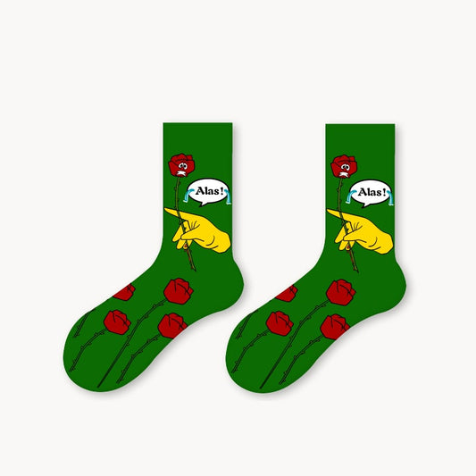 Weeping Rose Sock - TheSockWave