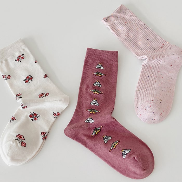 Winter Firefly Whisper Socks Set - TheSockWave