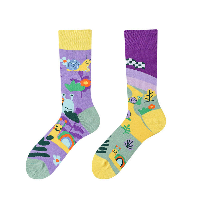 Garden Snail Socks | Playful Nature-Inspired Design | TheSockWave