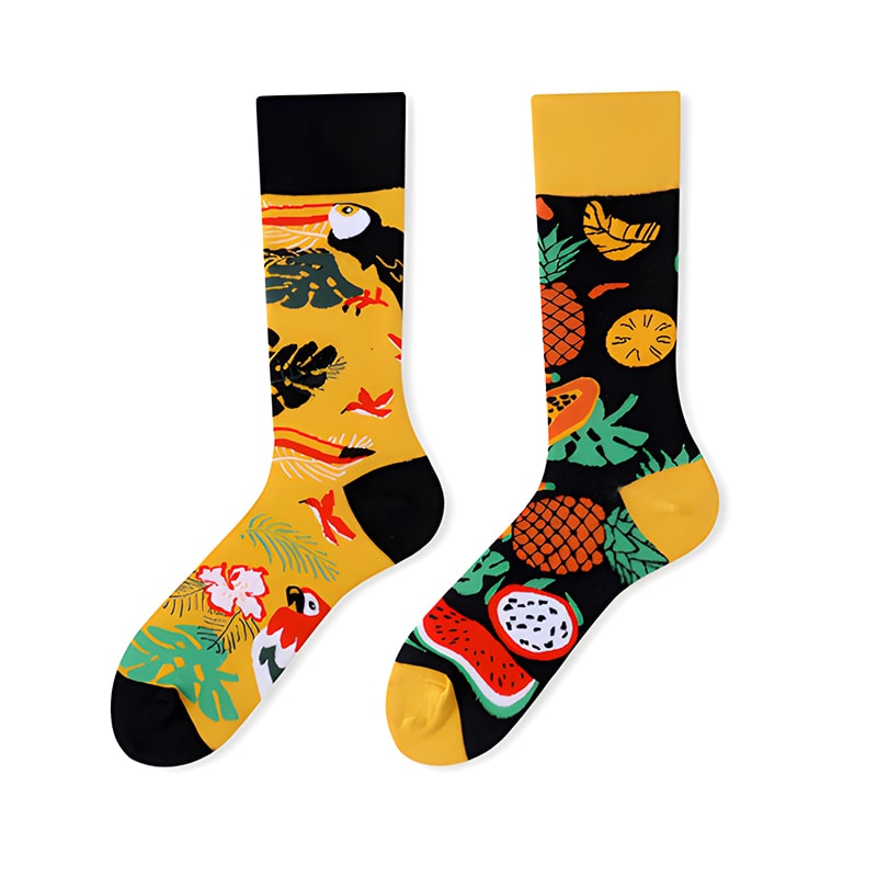 Birds Meet Fruits Sock - TheSockWave