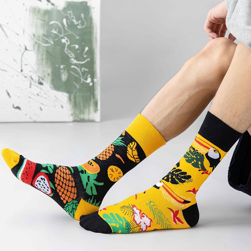 Birds Meet Fruits Sock - TheSockWave