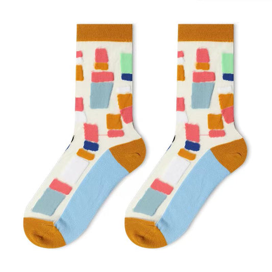 Color Block Stockings - TheSockWave