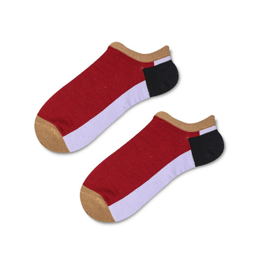 Crimson Blocks Sock - TheSockWave