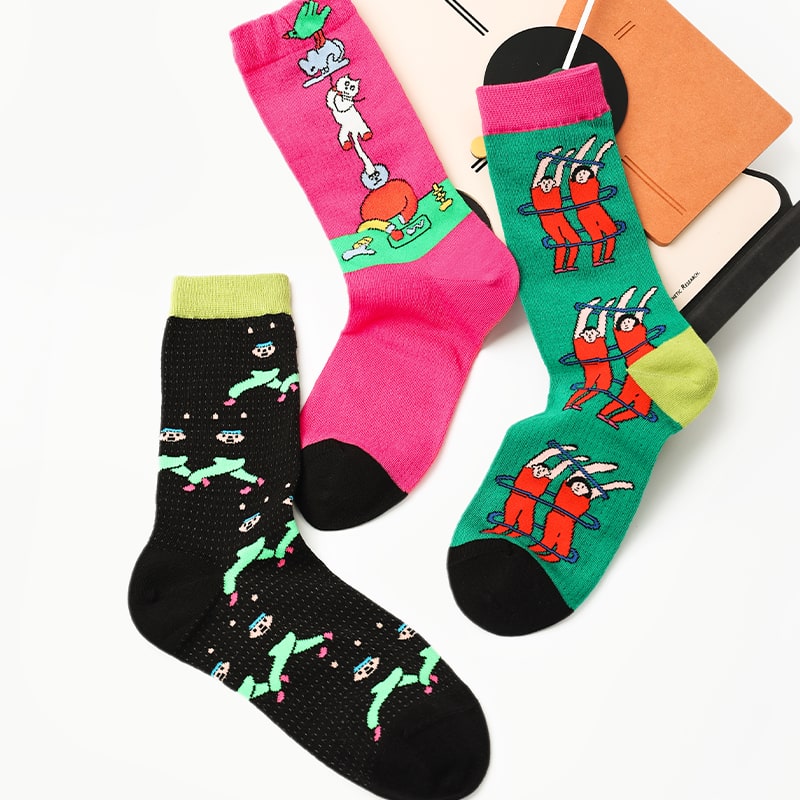 Dancing Cells Socks Set - TheSockWave