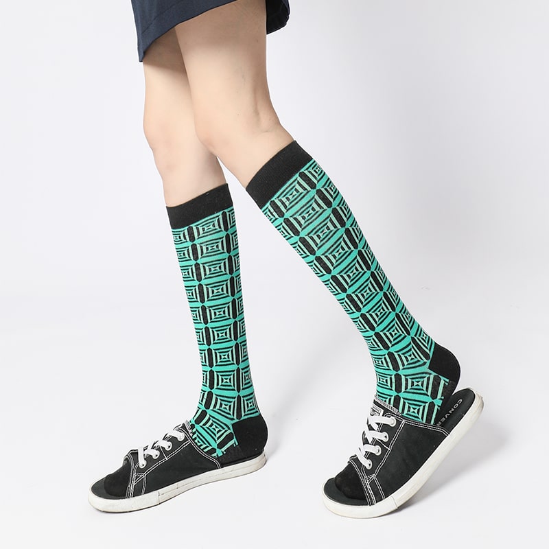 Green Plaid Sock - TheSockWave