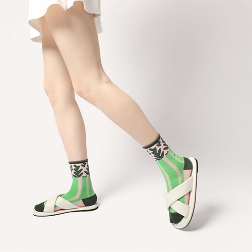 Green Shrub Stockings - TheSockWave