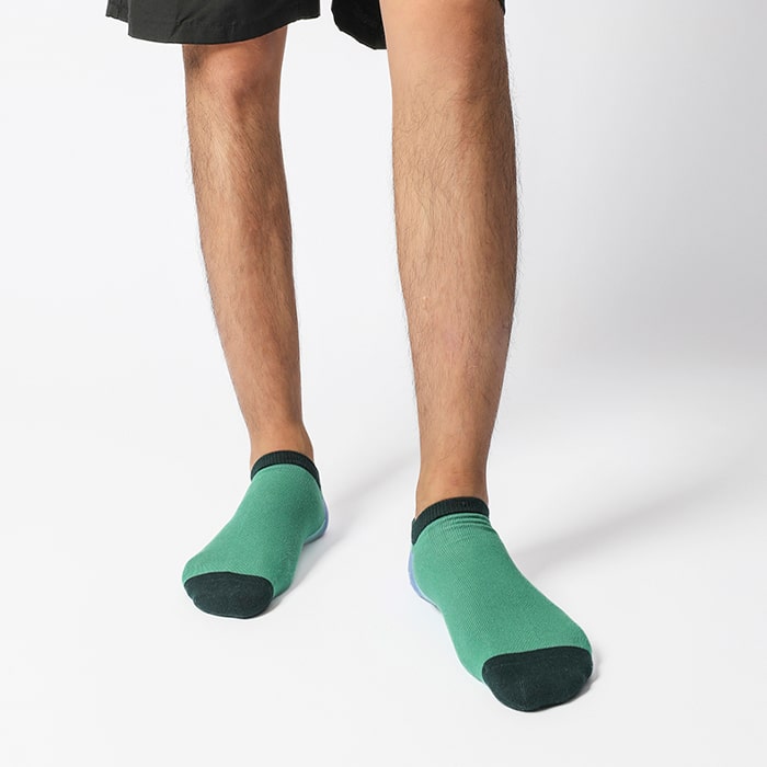 No Show Ankle Socks Green Style Sock TheSockWave
