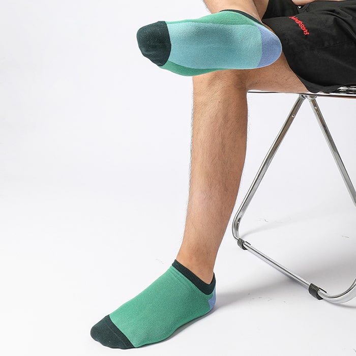 No Show Ankle Socks Green Style Sock TheSockWave