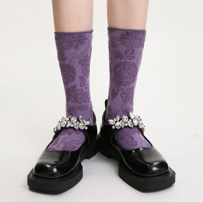 Moonlit Floral Socks Set - TheSockWave