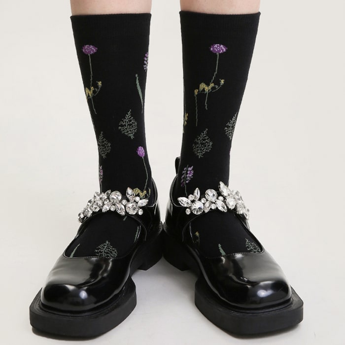 Moonlit Floral Socks Set - TheSockWave