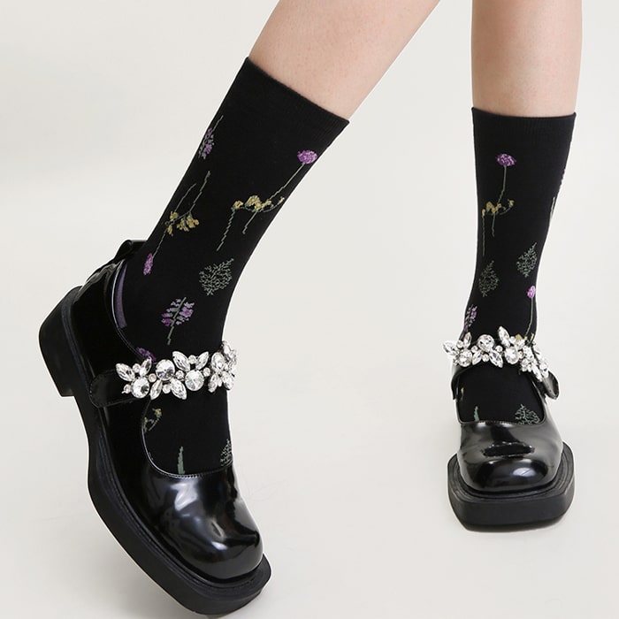 Moonlit Floral Socks Set - TheSockWave