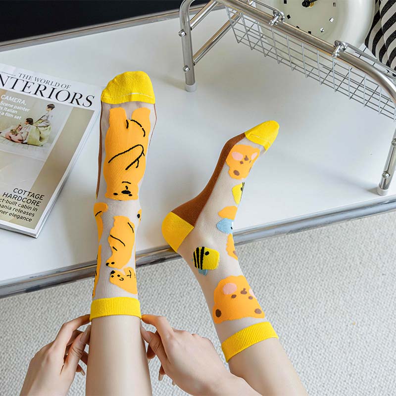 Honey & Seafood? Stockings - TheSockWave