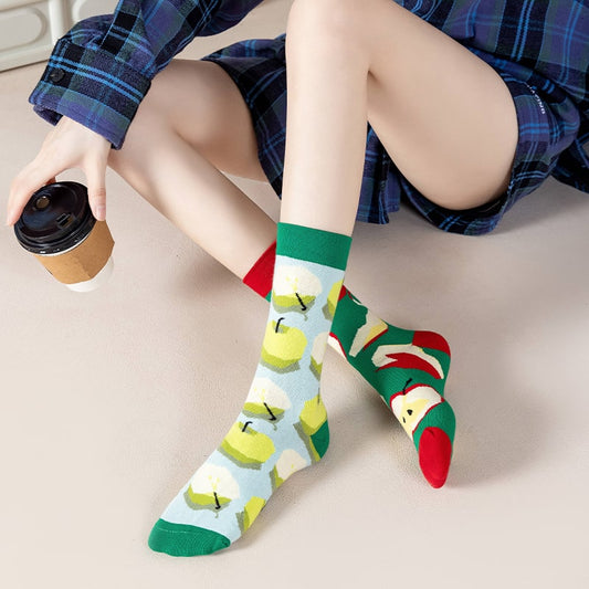 Red & Green Apple Sock - TheSockWave
