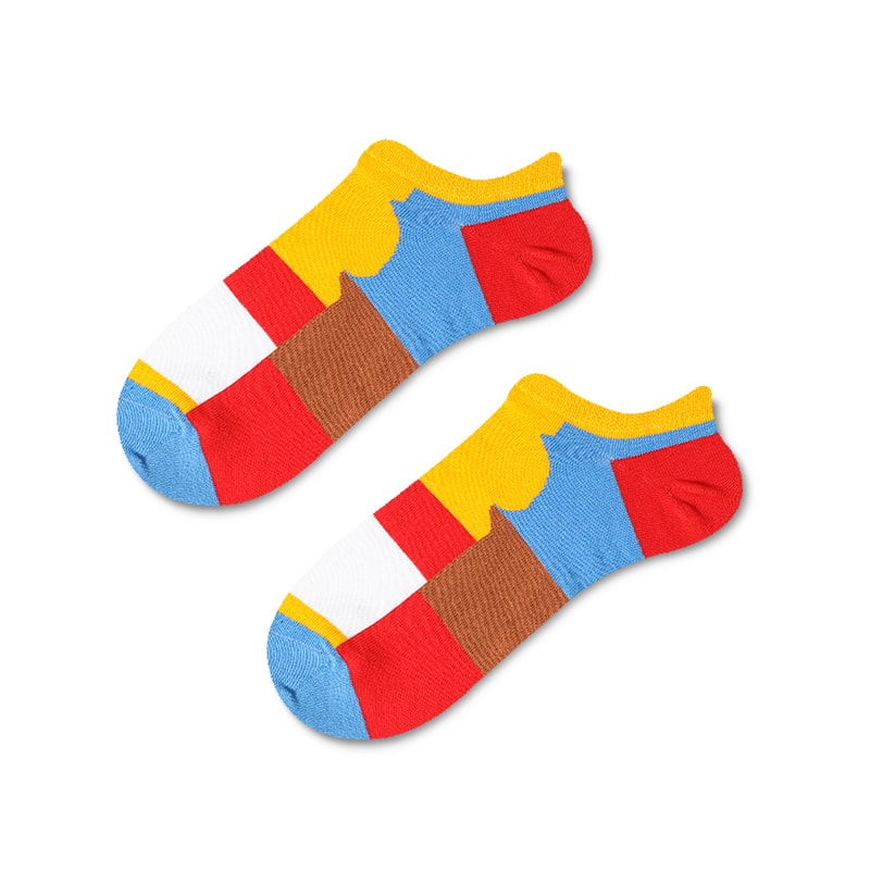 Warm Hue Combination Thermal Ankle Socks | TheSockWave