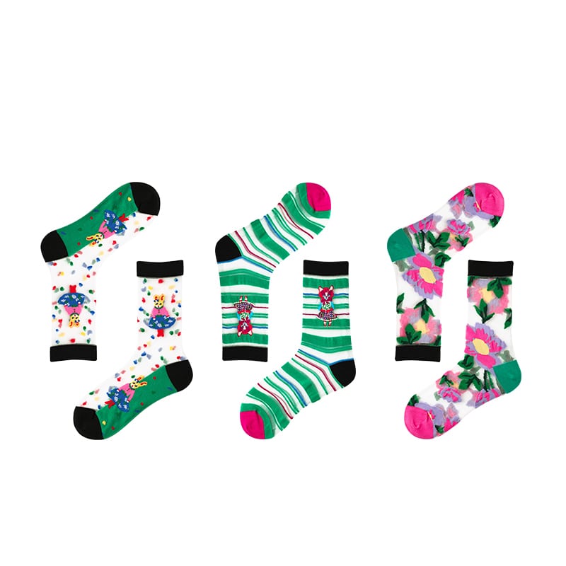 Whimsical Spring Stockings Set - TheSockWave