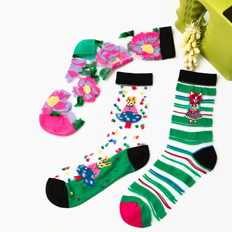 Whimsical Spring Stockings Set - TheSockWave