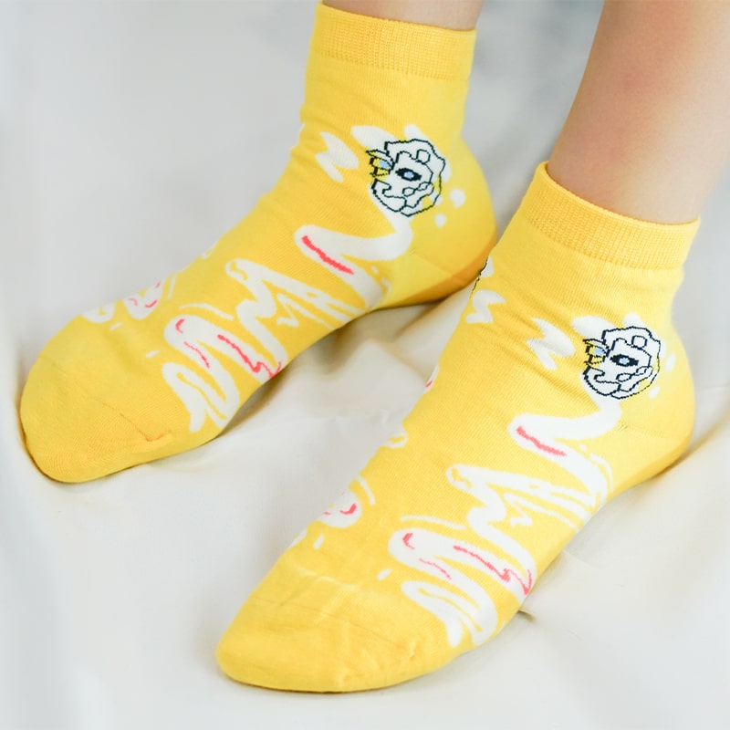 Yellow Muse Socks | TheSockWave