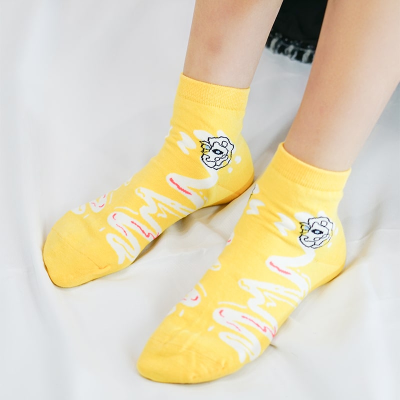 Yellow Muse Sock - TheSockWave